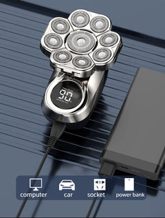 High power hair clipper for charging shaving heads and haircuts for men with long battery life