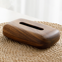 Solid wood tissue box simple household paper box hotel dining table office wooden paper box