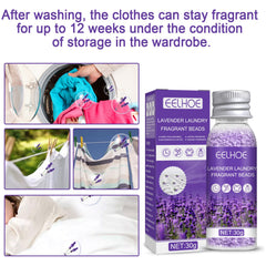 Lavender Laundry Perfume Beads, Laundry Decontamination Protective Clothing Soft Lasting Fragrance Beads