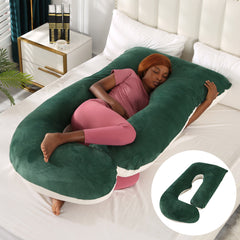 Pregnant women's pillow waist protection side sleeping slope pillow J-shaped pregnancy sleeping pillow