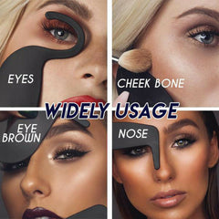 Makeup Curve Contour Mask Contourer Makeup Multifunctional Eyeliner Caliper Beauty Tool Tablet