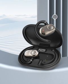 JM18 Bluetooth earphones wireless stereo OWS dual axis rotating hanging ear earphones
