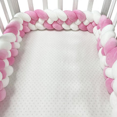Woven baby bed surround anti-collision strip four strand Fried Dough Twists braid wrapped around the bed surround ins baby child