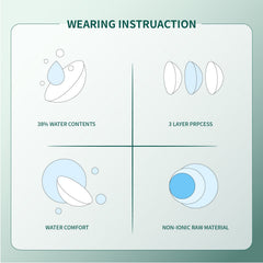 1Pcs FDA Certificate Eyes Beautiful Pupil Colorful Girl Cosplay Contact Lenses Gray