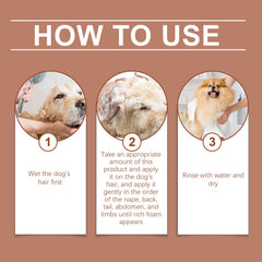 Shampoo For Dogs Gentle Cleansing Shampoo For Dog Hair Moist, Smooth And Tangle-Free