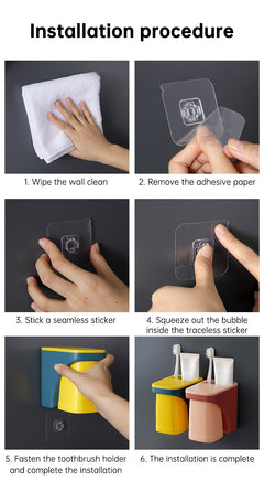 Magnetic Toothbrush Holder Bathroom Accessories magnetic cup holder For Home toiletries storage rack