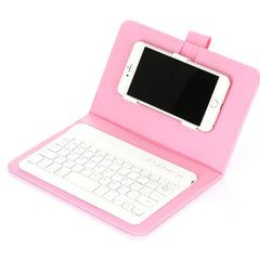 Portable PU Leather Wireless Keyboard Case for iPhone Protective Mobile Phone with Bluetooth Keyboard For IPhone Android Phone