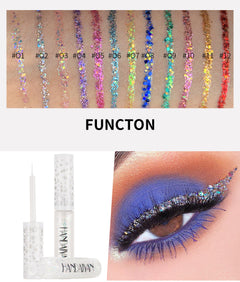 HANDAIYAN Symphony Eyeliner Eye Shadow Dream Shiny Eyeliner Jelly Bright Sequin Eyeliner Eye Shadow