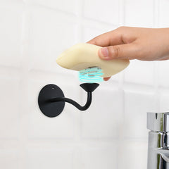 Stainless Steel Magnetic Soap Holder No Trace Paste Soap Holder in Toilet Soap Box Drain Rack Bathroom Shelf