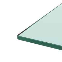 Rectangle Black Glass Coffee Table Clear Coffee Table Modern Side Center Tables for Living Room Living Room Furniture
