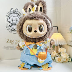 Clothing with 58cm LABUBU Design ZIMOMO Doll Clothes Rubber LABUBU Plush Toy Clothing Cute