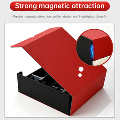 2025 New 4 - Row Card Holder. Large - capacity, Patchwork. Holds 3000+ Naked Cards. PU Leather