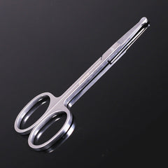 Silver Round Nose Nose Hair Trimmer 9cm Extra Facial Hair Beard Beard Eyebrows Stainless Steel Beauty Scissors