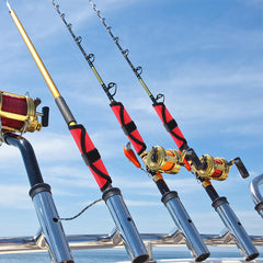 6 - piece set of 5.9 - inch lure wraps. Doubles as covers, gloves, hook protectors. Keeps anglers safe while fishing.