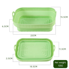 Silica Gel Air Frying Pan Baking Pan Household Food Grade High Temperature Resistant Silica Gel Steaming Pan Pan Pad Baking Cake