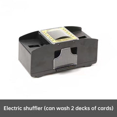 3 - sec Silent ABS Card Shuffler for Games , silent, made of ABS. For poker, board and family games.