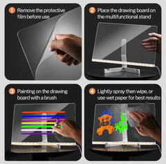 GlowTrace LED Drawing Board