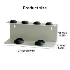 Non - Perforated Hair Dryer Holder. Also for Straighteners & Curling Irons. Ideal for Bathroom Sorting