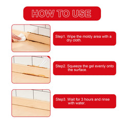 Mildew Removal Gel Cleaner For Kitchen Refrigerator Bathroom Wall Tile Mildew Stains