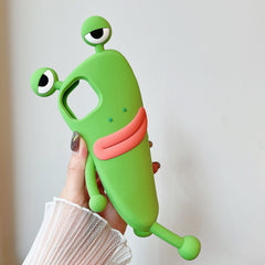 Funny Silicone 3D Frog Phone Case For IPhone 14 13 11 12 Pro Max XS XR X 7 8 Plus SE Cartoon Cute Shockproof Bumper Cover