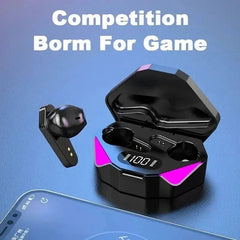 X15 juegos de deportes electrónicos inalámbricos TWS de dos orejas comen pollo con baja latencia pantalla digital táctil 5.0 auriculares Bluetooth