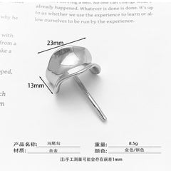 Japanese and Korean headdress accessories hairpins fashionable and simple small fresh ponytail hairpins for girls metal high-grade hair hooks and hair buckles