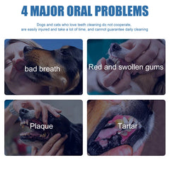 Pet Tartar Remover, Removing Dental Calculus Yellow Teeth Halitosis Cleaning Teeth Mouth Foam Cleaner