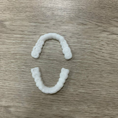 Upper Teeth And Lower Teeth Simulation Braces Non-Porous Braces Whitening Sleeves Second-Generation Silicone Simulation Teeth Dentures