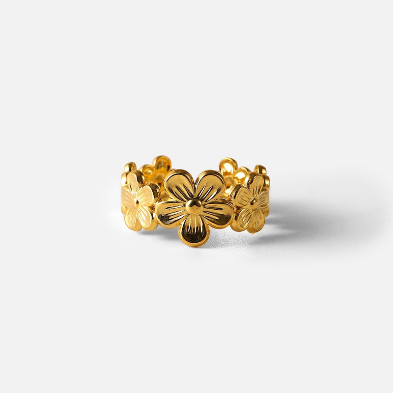 European and American Fashion INS Style Flower Ring Open Ring