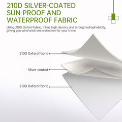 Large Multifunctional Outdoor Zipper Tents for Camping - Water - Repellent, Rainproof, Sunscreen, for Multiple People