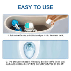 Cleaning Tablets, Household Toilet Odor-Stain Remover Descaling Decontamination Effervescent Cleaning Tablets