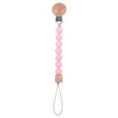 Infant and toddler products, beech wood pacifier clip, soothing wood octagonal pacifier, anti drop chain