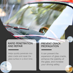 Automotive Windshield Repair Fluid Automotive Glass Cleaning Crack Repair Agent Clear Vision
