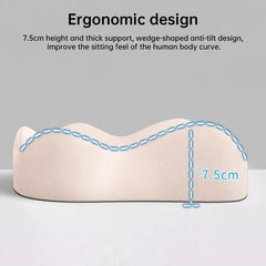 Memory foam car seat cushion. Ergonomic support. Relieves back/coccyx pain. Universal fit.
