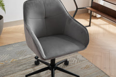 Velvet Office Desk Chair, Modern Home Desk Chair with Wheels , Vanity Chairs for Living Room, Bedroom,Study Room