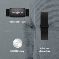 Magene McKing Heart Rate Belt Sensor Cycling Computer Heart Rate Monitor Heart Rate Waterproof Bluetooth ANT+