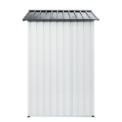 XWT014 Garden Metal Storage Shed Gray White 6x4x6ft outdoor storing tools Rainproof Hinge door version