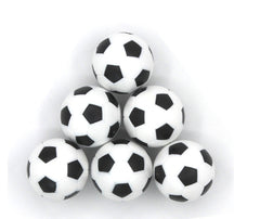 6 Pcs Table Football Plastic Soccer Ball Indoor Games 32mm