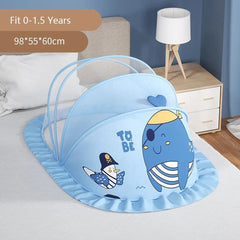 Baby mosquito net cover baby crib Mongolian yurt full face mosquito proof cover children's foldable bottomless mosquito net