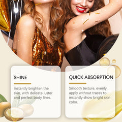 Body Glitter Oil Liquid Glitter Highlight Oil Full Body Beach Sexy Glow Oil