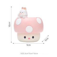 Horticultural Cartoon Creative Fun Mushroom Resin Flower Pot Container Desktop Landscape Potted Flower Utensils
