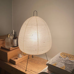 Japanese retro rice paper table lamp style wabi sabi style ins cross-border high-end atmosphere bedside table lamp