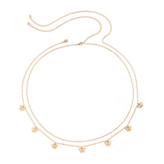 Tassel Butterfly Pendant Double layer Waist Chain for Women's Sexy Street Photography Single circle Metal Body Chain