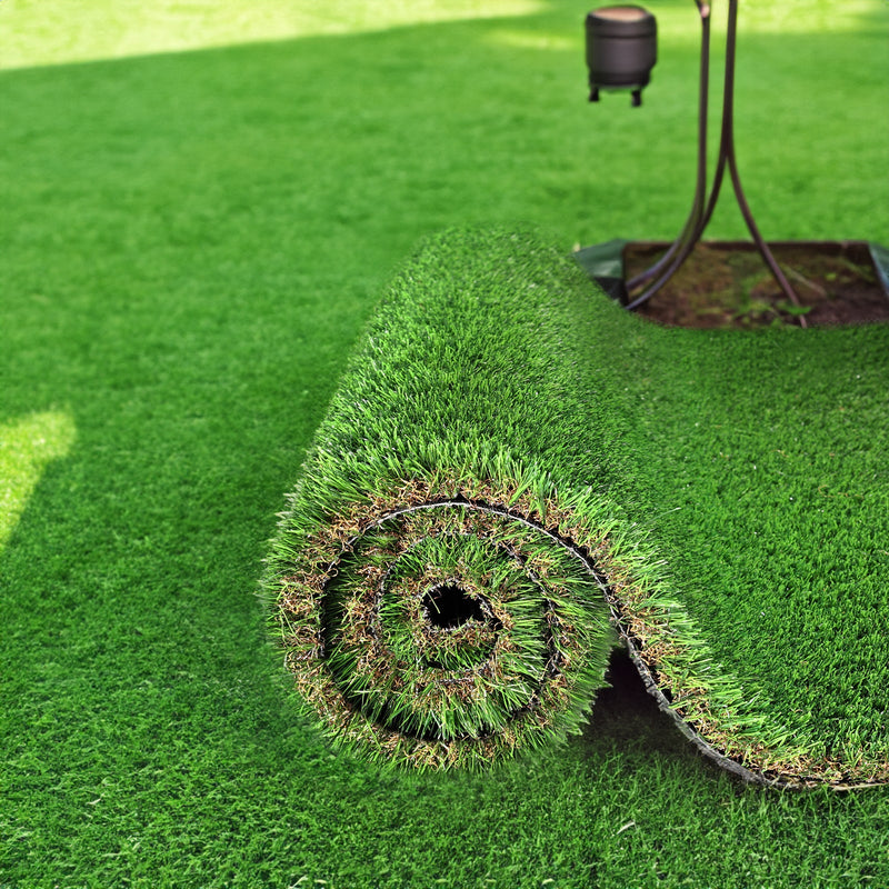 3FTX5FT Outdoor Artificial Grass Runway Blanket, Thick and Realistic Fake Grass Roll Decoration 1.38 