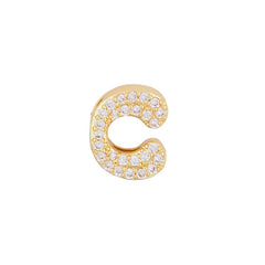 Fashion English 26 letter single pendant gold DIY bracelet necklace accessories