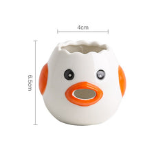Ceramic egg white and protein separator household egg liquid and yolk filter baking tool easy to clean
