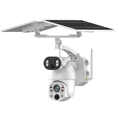 Outdoor solar monitoring camera dual lens wireless wifi remote night vision high-definition monitor