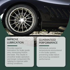 Automotive Brake Caliper Grease, Silicon-Based Lubricant Caliper Anti-Bite Maintenance Grease