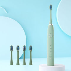 Intelligent electric toothbrush adult soft bristled household sound wave fully automatic charging simple and stylish waterproof