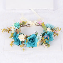 Flower garland headwear simulated flower vine flower crown vacation photography headwear